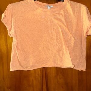 Freshman Light Orange Crop Top Size 0X